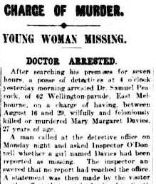 Article from The Argus, 31st of August 1911.