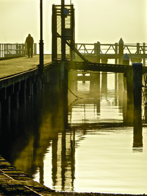 Foggy morning, Hastings Jetty