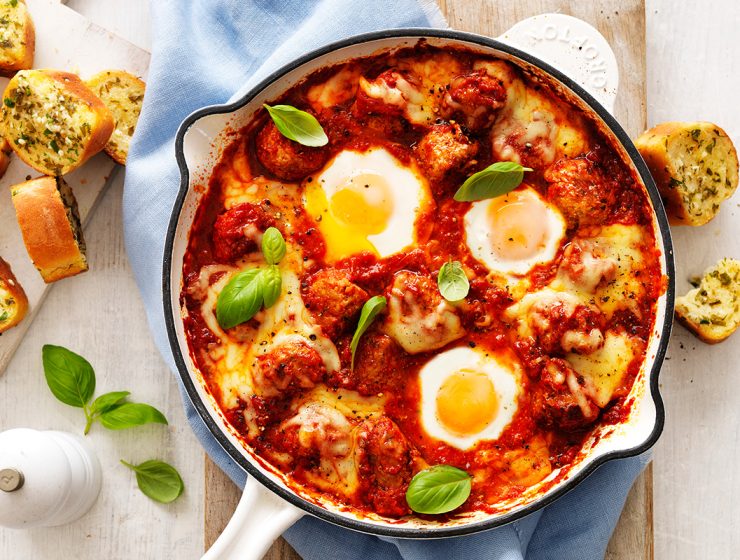 Italian meatballs with eggs recipe by Dani Venn